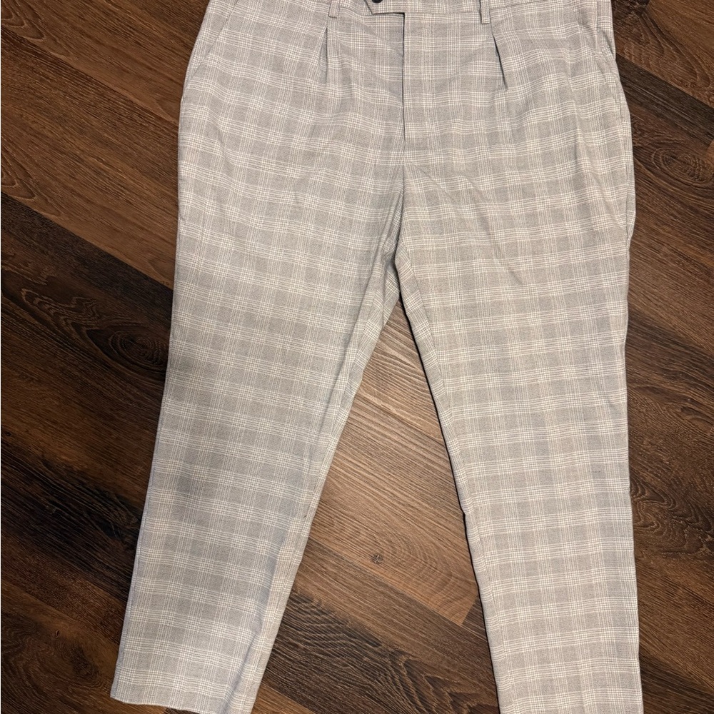 Express Gray Dress Pants Tailored Fit